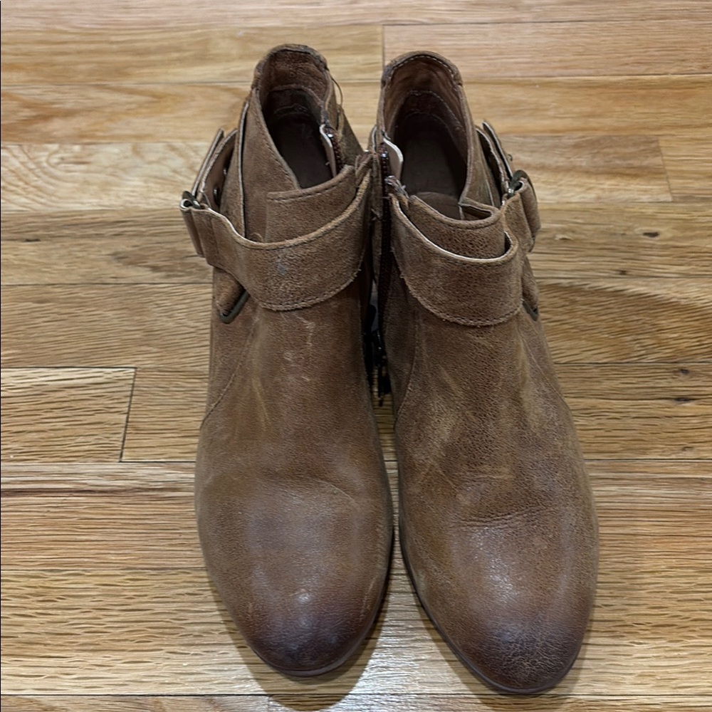 Clarks Brown Leather Ankle Boots